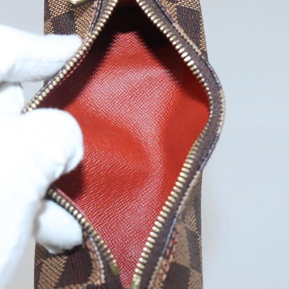 LOUIS VUITTON Damier Ebene Papillon Pouch LV Auth 130869 - Picture 12 of 16